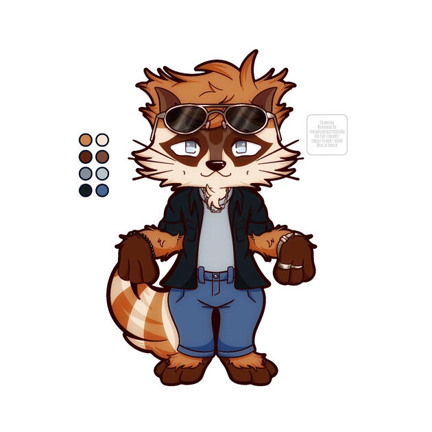 Spiceyblue Fursona by @kaylynnsartstudio