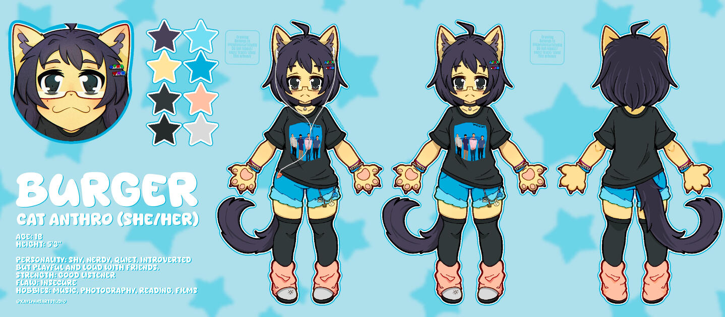 Burger Fursona by @kaylynnsartstudio