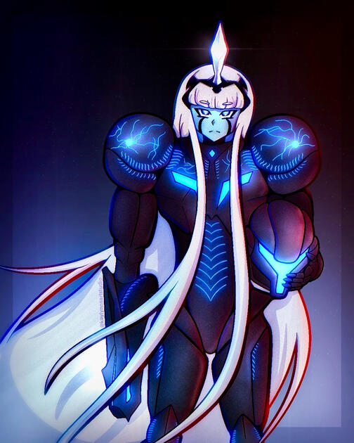 01 Dark Samus by @kaylynnsartstudio